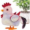 Generico Peluche Gallina Elettronico Interattivo - Peluche Elettronico che Cammina e Cinguetta | Bambola Educativa con Suoni per Bambini Ragazze e