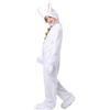Generico Set Completo Costume da Coniglio per Pasqua Tuta con Cappello a Forma di Coniglio per Bambini Vestito da Animale per Feste, Carnevale e Party