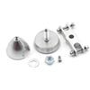 SPARKHOBBY Copertura per elica pieghevole in lega di alluminio argento D28 D33 D38 D43 D48 mm diametro albero 3,0/3,17/4,0/5,0 mm per RC Glider fai da te (1 pezzo D38 4,0 mm)