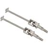ZIBOXI 2 pezzi HSP 102015 106015 108015 albero di trasmissione Dogbone CVD adatto for HSP for Redcat 1/10 RC Car 94102 94103 94123 94177 94106 94107 94111 94108(57.5MM silver)