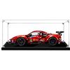ZHLY Vetrina per Lego 42125 Technic Ferrari 488 GTE AF Corse #51, in acrilico, per Lego 42125 (modello di costruzione non incluso) (2 mm)