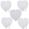 Totority 5 Set Puzzle in Bianco Del Cuore Puzzle Del Cuore Di San Puzzle Sublimato Puzzle Vuoti Su Cui Stampare Puzzle Per Bambini Enigmi Bambino Carta Bianca A Forma Di Cuore