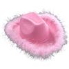 W WIDMANN MILANO Party Fashion WIDMANN 0075o ? Cappello per Cowgirl con Piume di Marabu, in Feltro, One Size