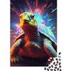 CTJQHVMX Tartaruga fantasy colorata 1000 pezzi Puzzle & Puzzle Materiale ecologico Dettagliato Unico Tartaruga colorata per uomini oltre 14 anni 52x38cm/1000pcs