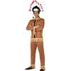 Atosa Costume indiano da uomo, adulto, marrone chiaro