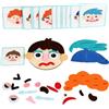 Wezalget Giocattolo Puzzle Delle Faccine Per Bambini - Gioco Educativo Divertente Con Carte Flash | Puzzle Didattico - Per Bambini Natale Piccoli Asilo Compleanno Scuola Festival