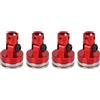 HERCHR 4Pcs RC Magnetic Body Post, Lega Magnetic Body Post Mount, RC Car Magnetic Shell Post Body per 1/8 1/10 Veicolo Telecomandato(Rosso)