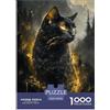 XKASKDFKE Gatti fantastici Per Adulti Puzzle 1000 Pezzi Pet Animaliis Jigsaw Gioco Education Decorazione Interna Unica Per Gioco Familiare Regalo Per Amore E Amico Stress Relief 70x50cm/1000pcs