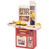 Baroni Toys Cucina Giocattolo Interattiva con Suoni Reali, Cucina con Forno, Fornelli, Microonde, Freezer e Lavabo, 47 Accessori Inclusi, Cucina Gioco Bambini e Bambine dai 3 ai 7 Anni, Altezza 88 cm