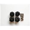 EPTNNASO Aluminum Hex Adapter 12MM Diameter,6MM Thickness,2MM Pins,4MM Middle Hole -4PCS SET For RC 1:10 CAR CC01 TT01 H-P-I Sprint2 Black