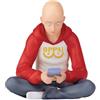 Xinchangda Figura di Saitama da 10 cm, figura di azione anime Saitama, modello di decorazione per scrivania, decorazione da collezione manga