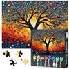 TISHIRON 1000 puzzle Jigsaw per adulti, albero colorato della vita, puzzle per adulti, sfida, puzzle per la famiglia, decompressione astratta albero della vita, 70 cm x 50 cm