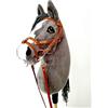 HORSE & toys Hobby Horse - Cavallo hobby grande A3 (cavallo su un bastone) completo di finimenti come da foto (blu)