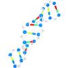 Amosfun Doppia di Dna in Plastica per Studenti, Strumento Educativo per Aula di Biologia