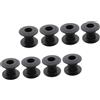 LAPYAPPE 8 Boccole Calcio Balilla Nere Ricambio Resistente e Facile Installare per Tavolo Calcio Balilla Accessori Professionali per Giochi Tavolo