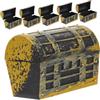 DECHOUS 6pezzi Scatola Pirati Miniatura Baule Del Vintage Per Casa Delle Bambole Accessori in Miniatura Decorazione Realistica Per Interni