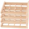 WEKAMOS Forniture per Case delle Bambole 4 Pezzi Mini Cornice Finestra in Legno Naturale Decorazione Realistica per Casa delle Bambole Giocattoli Creativi per e Arredamento per Mini