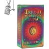 Generico Tarocchi Trionfi della Luna - Mazzo tascabile per principianti con collana - Design elegante, facile da usare