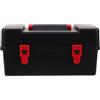 HONITANO Scatola Porta Trottola da Combattimento in Plastica Nera con Manico, Coperchio Facile da Aprire e Scomparti Interni, per Bambini e Giochi in Viaggio