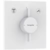 hansgrohe DuoTurn E - Rubinetto per doccia incasso per 2 utenze, Miscelatore monocomando quadrato per iBox universal 2, bianco opaco