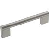 Amerock | Maniglia per armadio | nichel satinato | 128 mm Centro-centro | Versa | Confezione da 1 | Maniglia per cassetti | Maniglia per armadio | Hardware per armadi