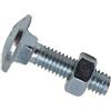 Metalmate Bullone esagonale quadrato a tazza e dado ZP M6 x 25 mm, scatola 50, ideale per giunzione legno-legno. La finitura zincata fornisce resistenza alla corrosione
