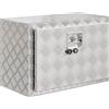 Cassetta Degli Attrezzi Da 76l In Alluminio Con Serratura, 2 Chiavi E Maniglia Laterale, 60.9x35.5x40.6 Cm, Argento