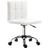 Sedia Da Ufficio Ergonomica, Sedia Girevole Altezza Regolabile In Pelle Sintetica 46 × 51 × 80-92cm