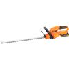Tagliasiepi A Batteria 18v Con Batteria Da 2ah, Caricatore, Lama A Doppia Azione 51cm, Arancione