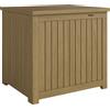 Cassapanca Da Esterno 130l Con Coperchio Cerniere E Cinghia, In Legno, 63x51x58.5 Cm, Marrone