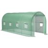 Serra A Tunnel Da Giardino 5x2x2 M Con 8 Finestre E Porta Avvolgibile, Verde
