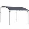 Gazebo Pergola Con 16 Fori Di Drenaggio, In Metallo E Poliestere, 3.8x2.8 M, Grigio