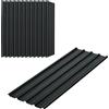 Set 12 Pannelli Di Ricambio 129x45 Cm Per Casette Da Giardino In Acciaio Zincato Grigio Scuro