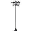 Lampada Da Giardino Solare 3 Led Lampada Da Terra Esterno Classico Ip44, 51.5x47x182.5cm