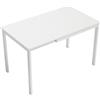 Tavolo Da Pranzo Allungabile Rettangolare Salvaspazio, 80-120cm, Bianco