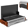 Barbecue Portatile A Carbone Con Vaschetta Rimovibile, In Acciaio Inox E Metallo, 50.5x34x33 Cm, Nero