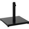 Base Per Ombrellone Quadrata Da 18kg Per Pali Da Ø3/3.5/3.8 Cm, 45x45x39 Cm, Nero