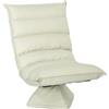 Poltrona In Tessuto Imbottita Girevole A 360° E Reclinabile A 3 Livelli 62x70x95cm, Beige