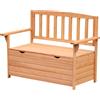 Panchina Da Giardino 2 Posti Con Vano Contenitore Legno
