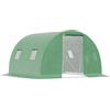 Serra A Tunnel Da Esterno 3x3x2m Con Copertura In Pe, Porta Con Cerniera E 4 Finestre, Verde