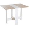 Tavolo Da Pranzo Allungabile, Tavolo Pieghevole In Legno 103×76×73.5cm Rovere Bianco