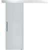 Porta Scorrevole Interna In Vetro Smerigliato Con Binario B1 E Maniglia Per Bagno Cucina Studio Vetro 205x 90x 0.8cm