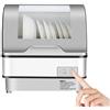 RKYRRKI KitchenCompact Lavastoviglie Disinfezione UV da tavolo, con decontaminazione completa a 360° e funzionamento touch control di disinfezione e sterilizzazione a doppio effetto, per 4-6 persone