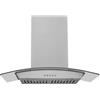 Hauslane Cappa da cucina convertibile da 76,2 cm con filtri LED intercambiabili in vetro temperato in acciaio inox