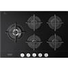 De' Longhi Appliances Srl Piano Cottura a Gas N° 5 Fuochi 75 cm Nero - NSL 575D NCM Life
