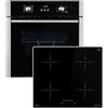KKT KOLBE Cucina: 60cm Forno da incasso BO8805SS + 59cm Piano Cottura Induzione IH85900ED | Griglia | Aria calda | Timer automatico | 2 volte Vetri per l'isolamento termico | Blocco bambini | SET8805IH859ED