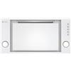 GLOBALO Cappa da incasso, cappa da incasso 60 cm, illuminazione a LED, comando PUSH BUTTON, 3 gamme di velocità, acciaio verniciato, Retio 60.2 White