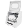 Garbenat Mini lavastoviglie 800 W lavastoviglie da tavolo 220 V elettrica multifunzione piccola lavastoviglie con 5 funzioni e siringa girevole a 360° per cucine di casa, appartamenti