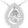 Senza marchio Ciondolo certificato VVS1 D Lab Grown Diamond Statement Occasions in oro 14k