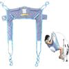 MYRTFK Imbracatura per toilette Sollevatore per paziente Attrezzatura, imbragatura universale per sollevamento completo del corpo con apertura per comoda, cintura di trasferimento medico per anziani(Large)